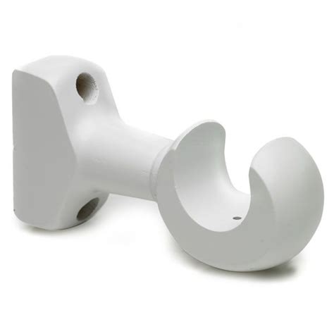 metal curtain pole brackets b&|white 28mm curtain pole brackets.